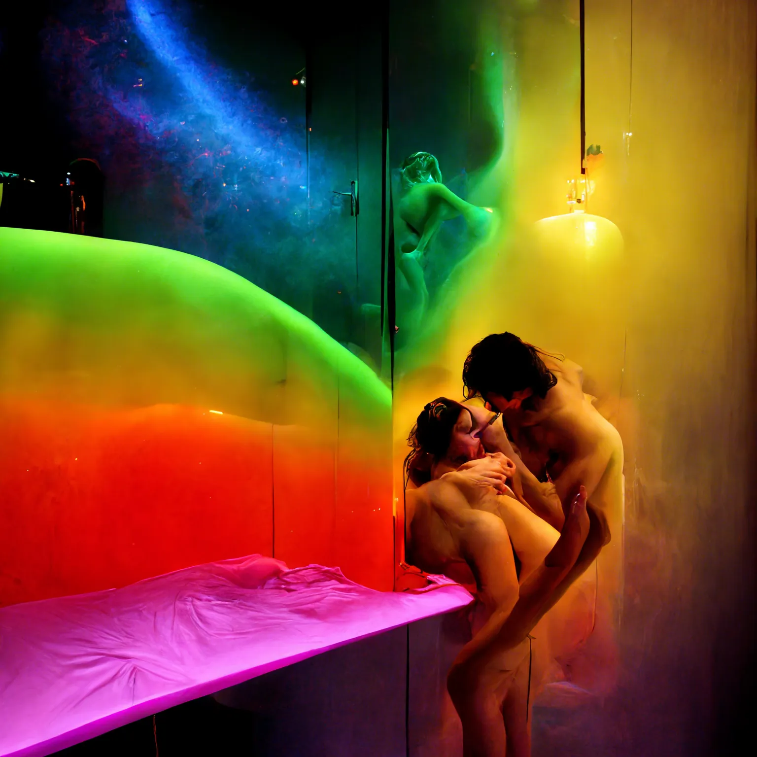 making love in a sybaritic space for the power of colors